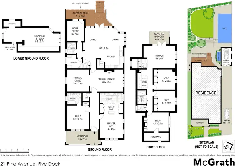 Floorplan of Homely house listing, 21 Pine Avenue, Five Dock NSW 2046