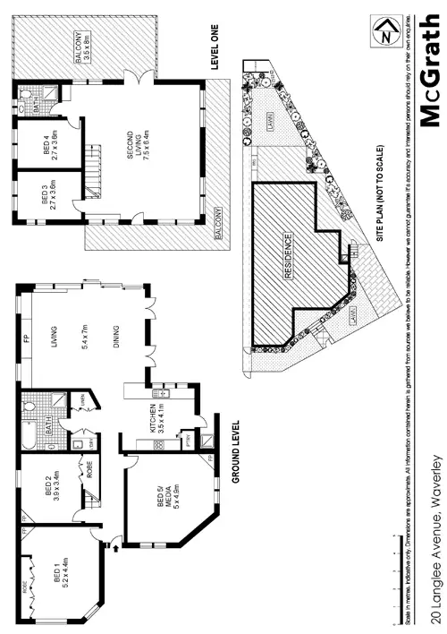 Floorplan of Homely house listing, 20 Langlee Avenue, Waverley NSW 2024