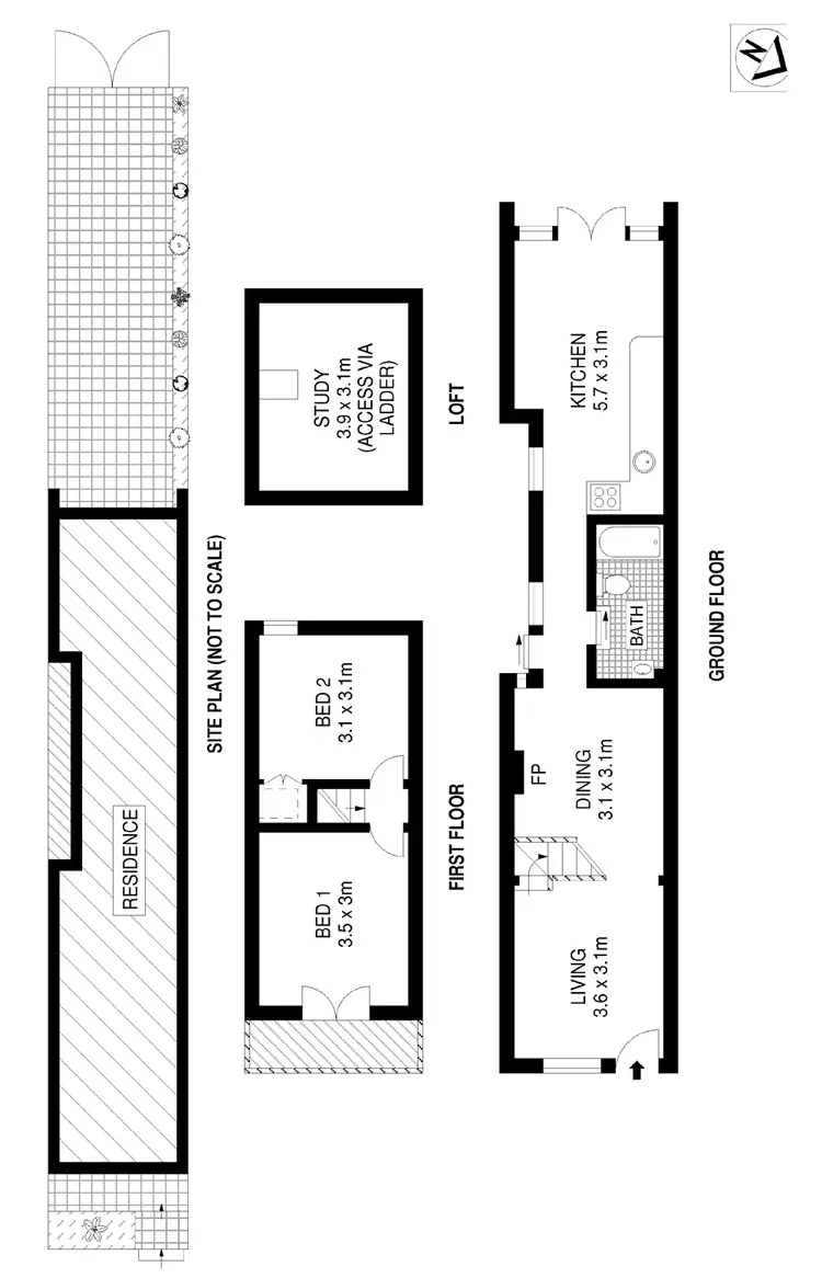 Floorplan of Homely house listing, 21 Phillips Street, Alexandria NSW 2015