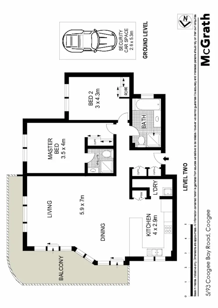 Floorplan of Homely apartment listing, 5/93 Coogee Bay Road, Coogee NSW 2034