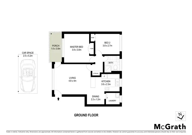 Floorplan of Homely unit listing, 4/127 Michael Street, Jesmond NSW 2299