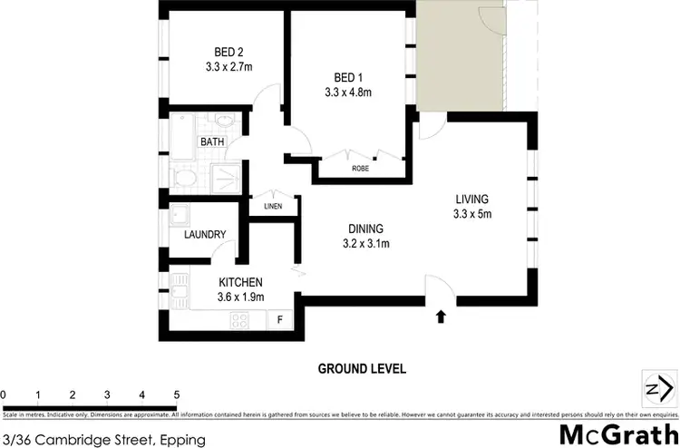 Floorplan of Homely apartment listing, 3/36 Cambridge Street, Epping NSW 2121
