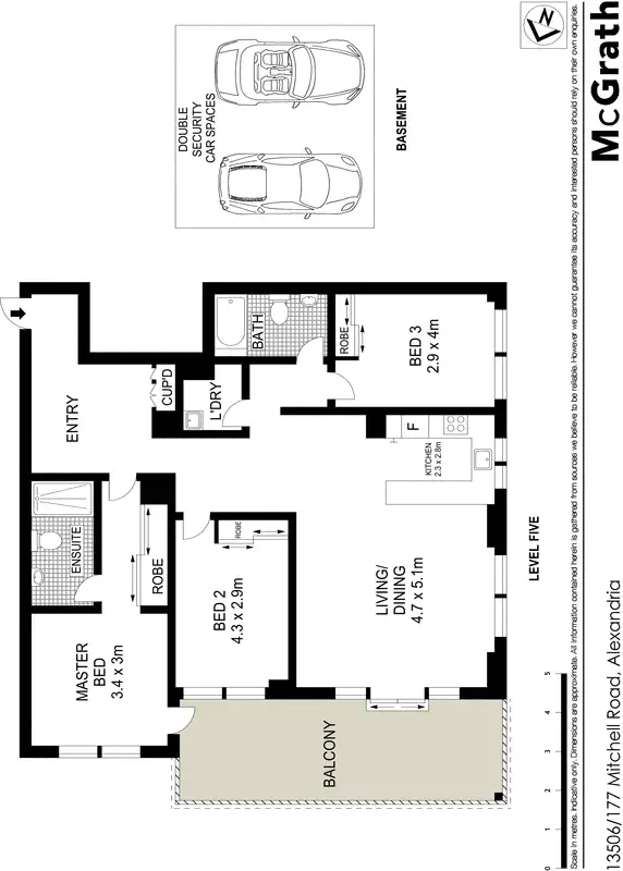 Floorplan of Homely apartment listing, 13506/177 Mitchell Road, Alexandria NSW 2015