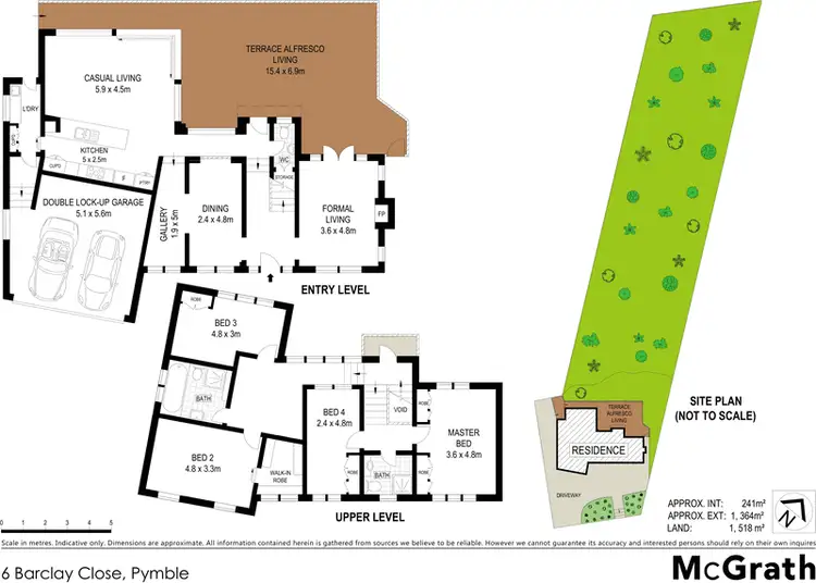 Floorplan of Homely house listing, 6 Barclay Close, Pymble NSW 2073