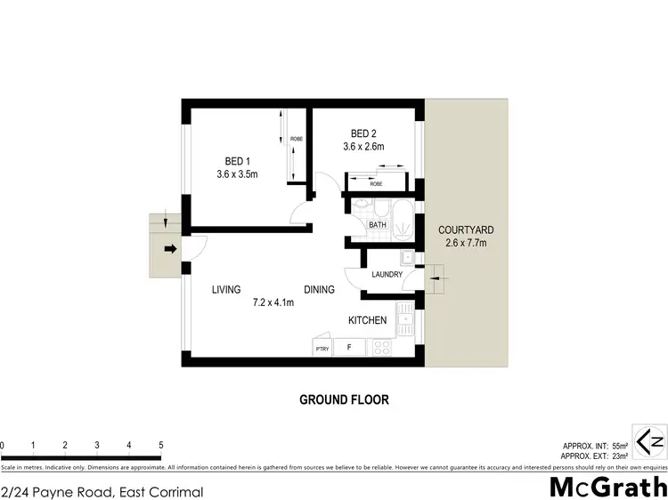 Floorplan of Homely apartment listing, 2/24 Payne Road, East Corrimal NSW 2518