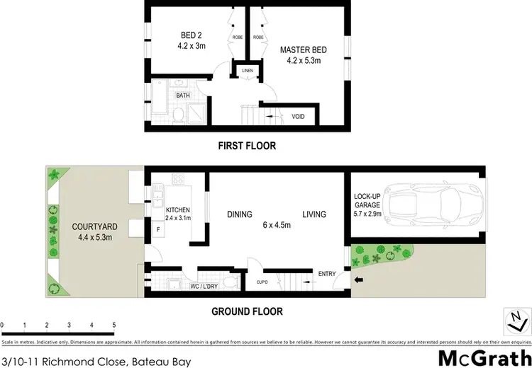 Floorplan of Homely townhouse listing, 3/10-11 Richmond Close, Bateau Bay NSW 2261