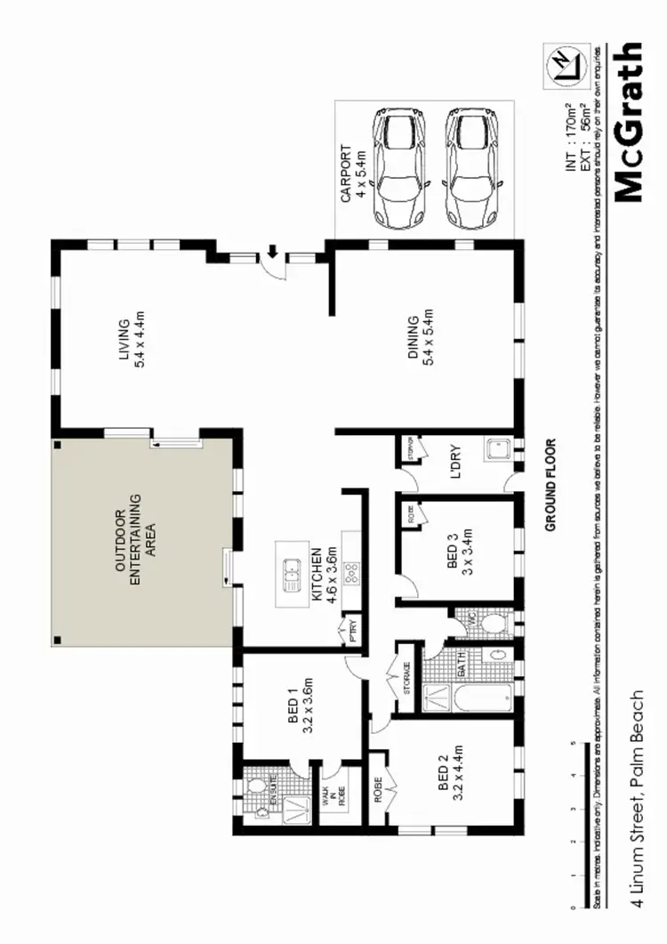Floorplan of Homely house listing, 4 Linum Street, Palm Beach QLD 4221