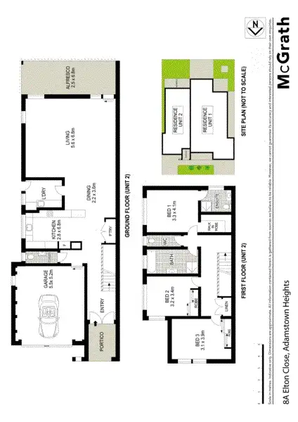 Floorplan of Homely townhouse listing, 8A Elton Close, Adamstown Heights NSW 2289
