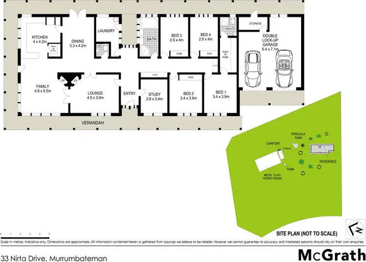 Floorplan of Homely house listing, 33 Nirta Drive, Murrumbateman NSW 2582