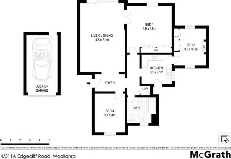 Floorplan of Homely apartment listing, 4/311A Edgecliff Road, Woollahra NSW 2025