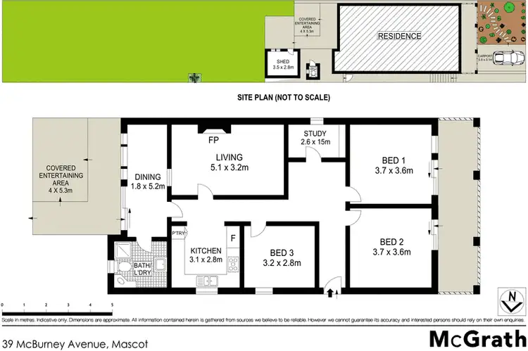 Floorplan of Homely house listing, 39 McBurney Avenue, Mascot NSW 2020