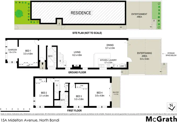 Floorplan of Homely house listing, 15A Midelton Avenue, North Bondi NSW 2026