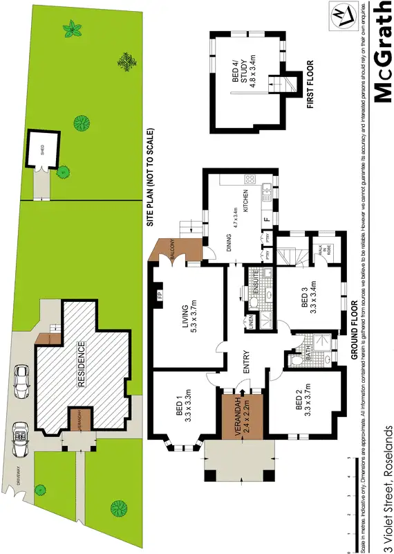 Floorplan of Homely house listing, 3 Violet Street, Roselands NSW 2196