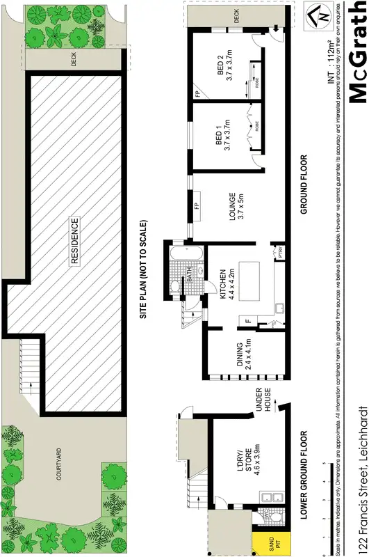 Floorplan of Homely house listing, 122 Francis Street, Leichhardt NSW 2040
