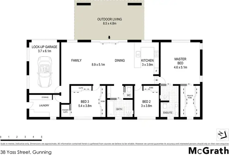 Floorplan of Homely house listing, 38 Yass Street, Gunning NSW 2581