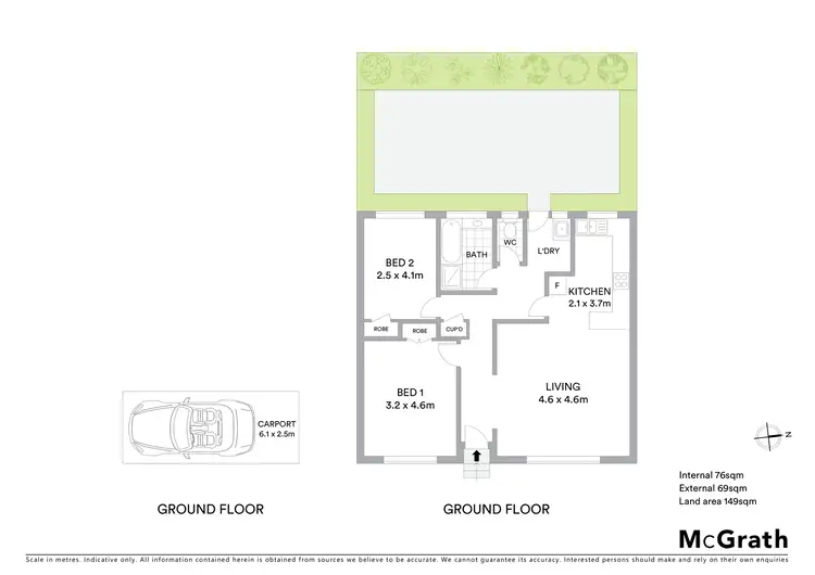 Floorplan of Homely unit listing, 2/7 Fortuna Avenue, Croydon VIC 3136