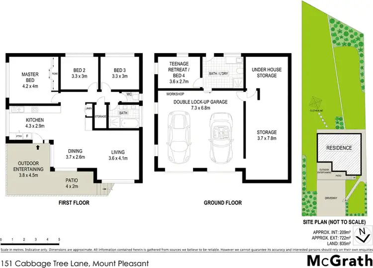 Floorplan of Homely house listing, 151 Cabbage Tree Lane, Mount Pleasant NSW 2519