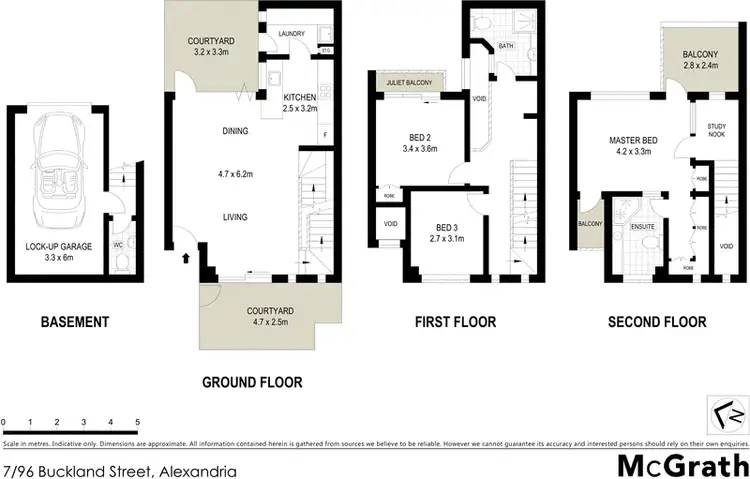 Floorplan of Homely townhouse listing, 7/96 Buckland Street, Alexandria NSW 2015