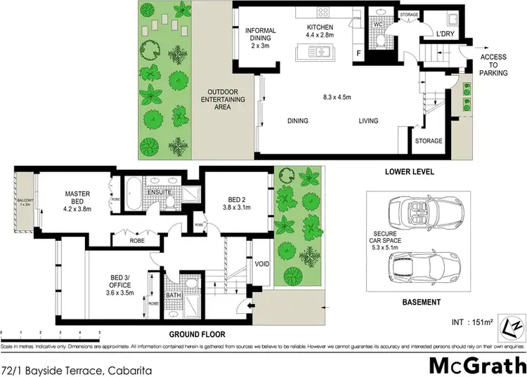 Floorplan of Homely apartment listing, 72/1 Bayside Terrace, Cabarita NSW 2137
