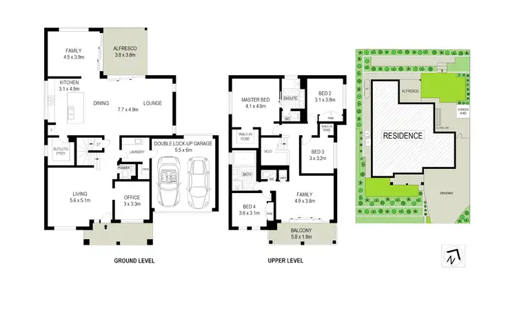 Floorplan of Homely house listing, 15 Greentrees Terrace, Springfield Lakes QLD 4300