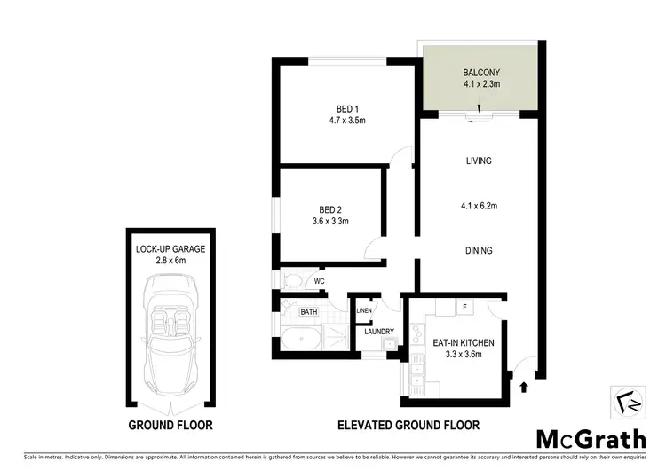 Floorplan of Homely apartment listing, 1/9 Jubilee Avenue, Carlton NSW 2218