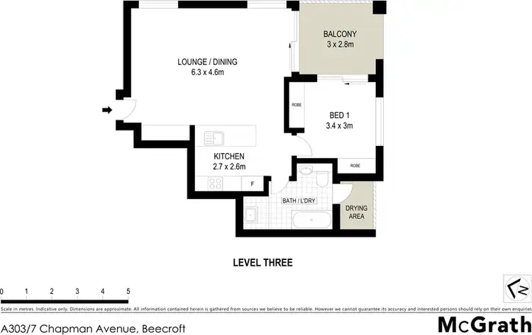 Floorplan of Homely apartment listing, A303/7 Chapman Avenue, Beecroft NSW 2119