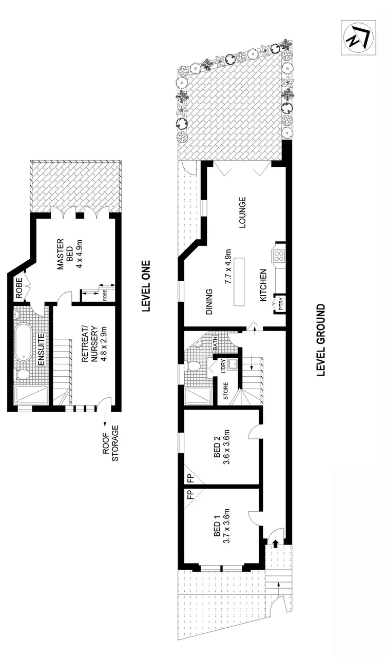 Floorplan of Homely house listing, 203 Rochford Street, Erskineville NSW 2043