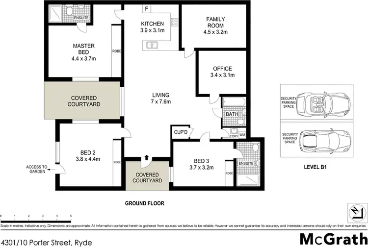 Floorplan of Homely apartment listing, 4301/10 Porter Street, Ryde NSW 2112