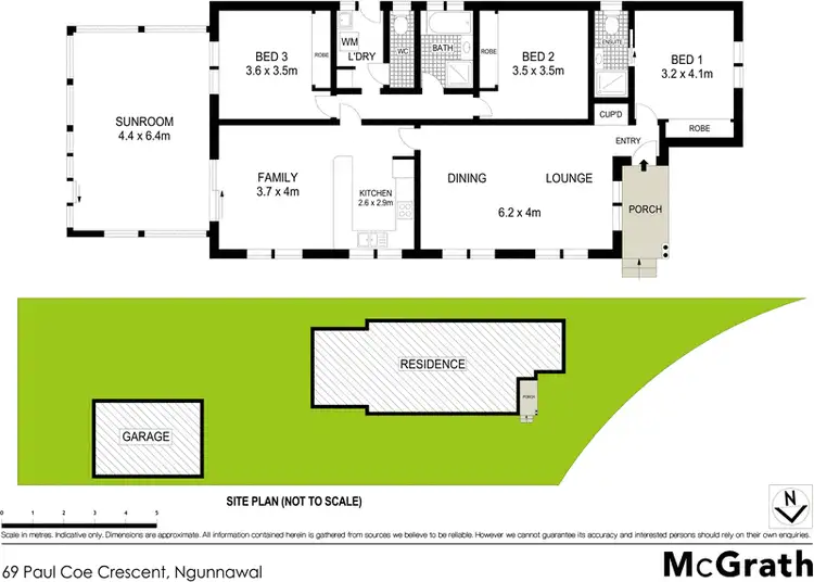 Floorplan of Homely house listing, 69 Paul Coe Crescent, Ngunnawal ACT 2913
