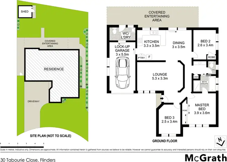 Floorplan of Homely house listing, 30 Tabourie Close, Flinders NSW 2529