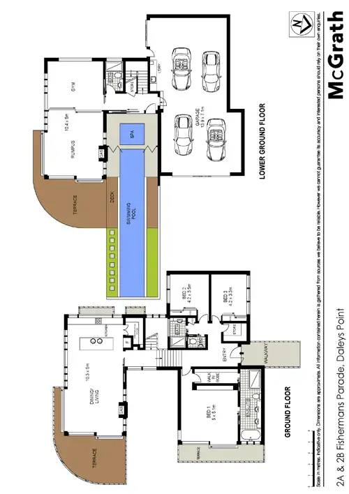 Floorplan of Homely house listing, 2A and 2B Fishermans Parade, Daleys Point NSW 2257