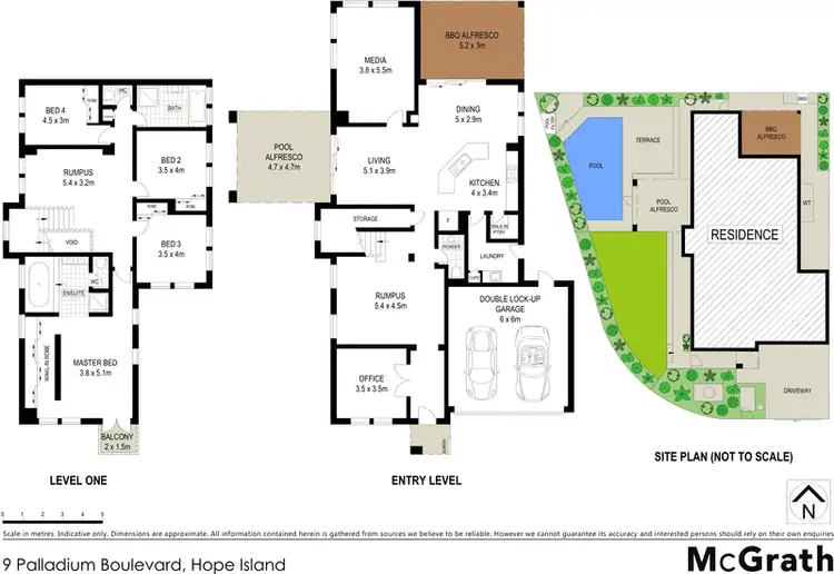 Floorplan of Homely house listing, 9 Palladium Boulevard, Hope Island QLD 4212