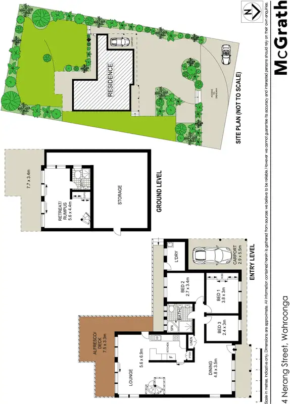 Floorplan of Homely house listing, 4 Nerang Street, Wahroonga NSW 2076