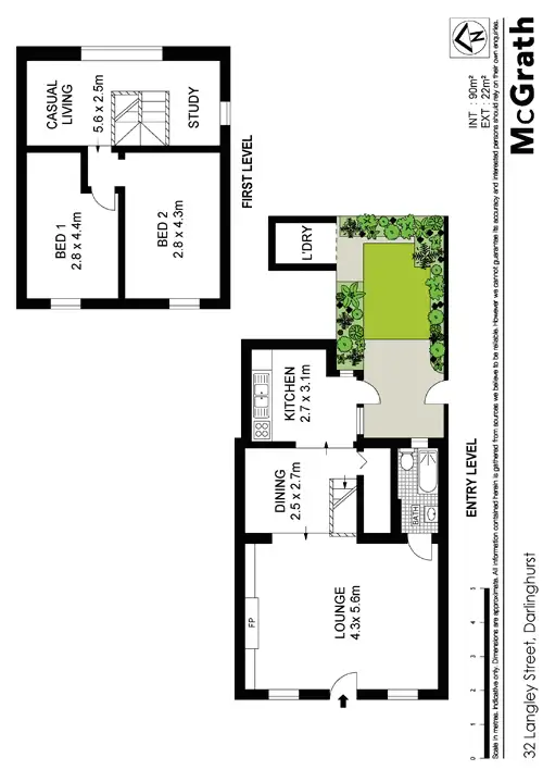 Floorplan of Homely house listing, 32 Langley Street, Darlinghurst NSW 2010
