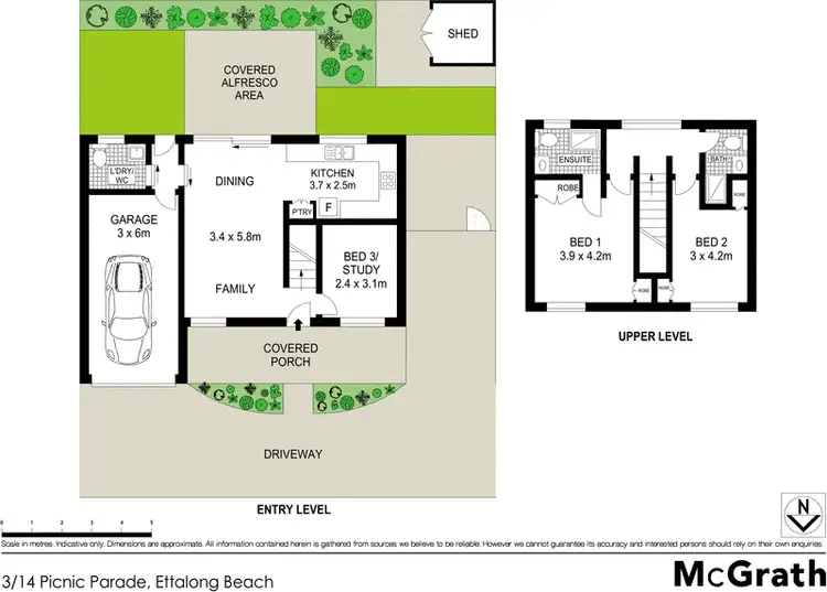 Floorplan of Homely townhouse listing, 3/14 Picnic Parade, Ettalong Beach NSW 2257