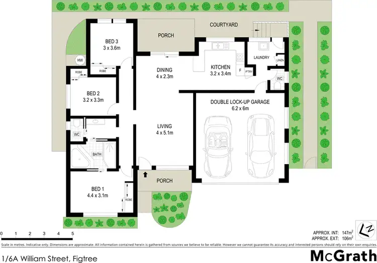 Floorplan of Homely villa listing, 1/6A William Street, Figtree NSW 2525