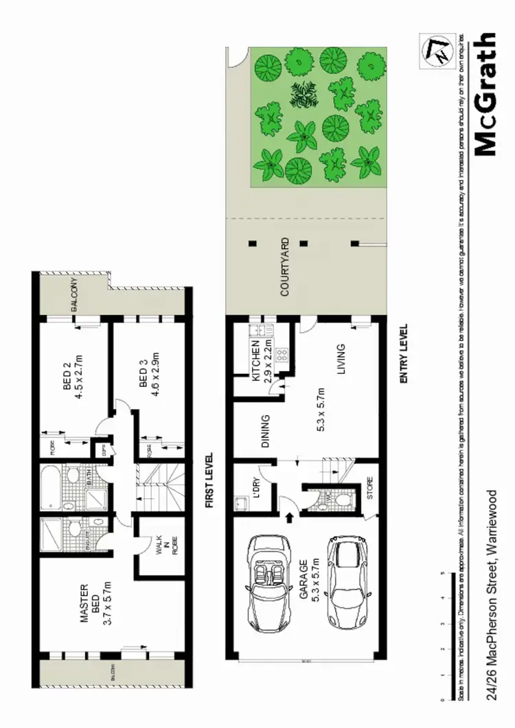 Floorplan of Homely townhouse listing, 24/26 Macpherson Street, Warriewood NSW 2102