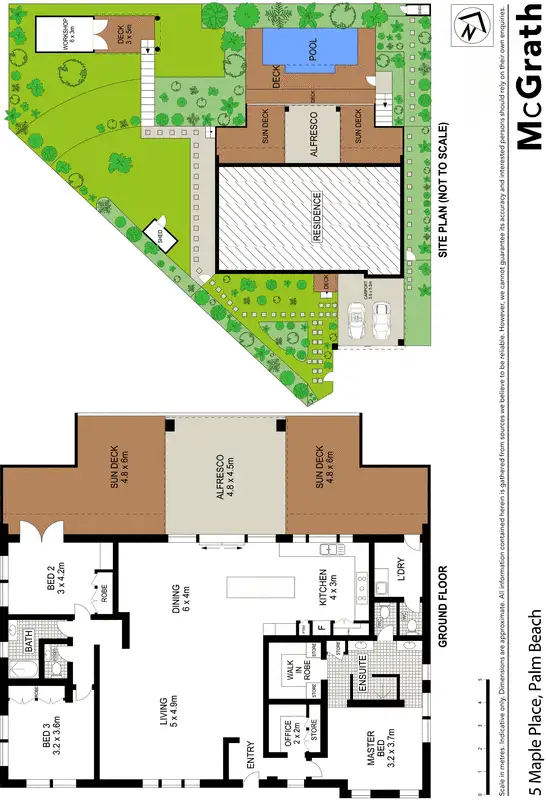 Floorplan of Homely house listing, 5 Maple Place, Palm Beach QLD 4221