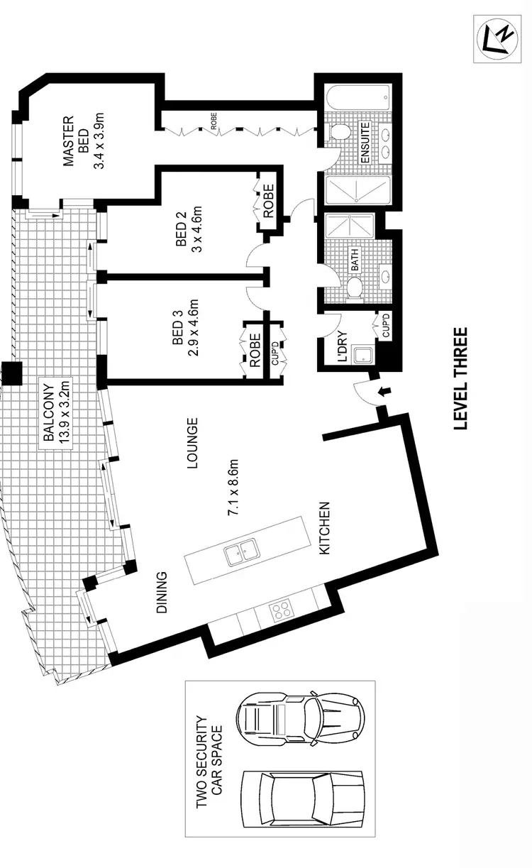 Floorplan of Homely apartment listing, 321/11 Pirrama Road, Pyrmont NSW 2009