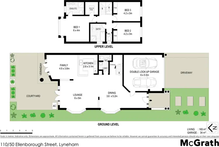 Floorplan of Homely townhouse listing, 110/50 Ellenborough Street, Lyneham ACT 2602