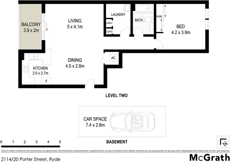 Floorplan of Homely apartment listing, 2114/20 Porter Street, Ryde NSW 2112