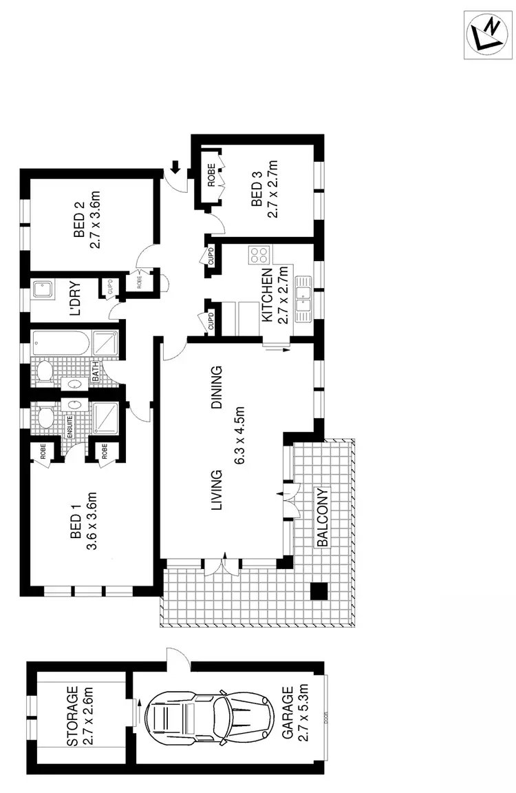 Floorplan of Homely apartment listing, 22/234 Pacific Highway, Lindfield NSW 2070