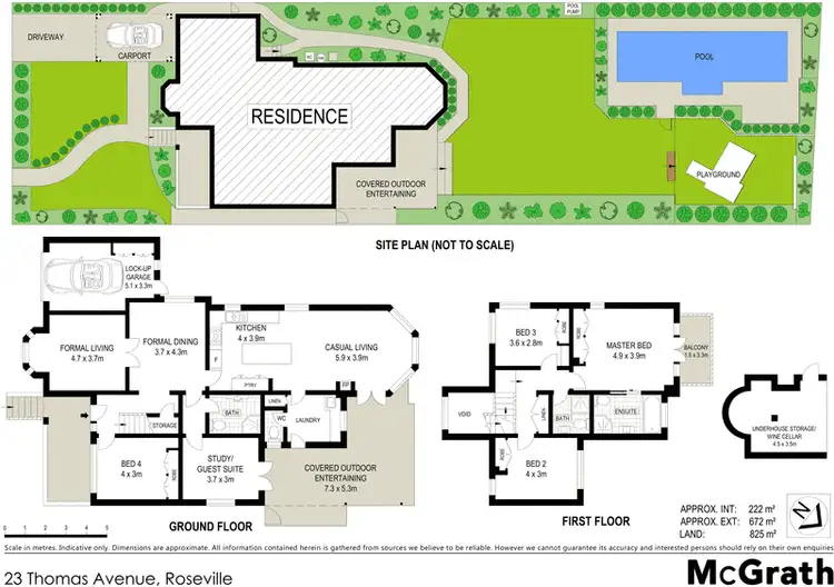 Floorplan of Homely house listing, 23 Thomas Avenue, Roseville NSW 2069