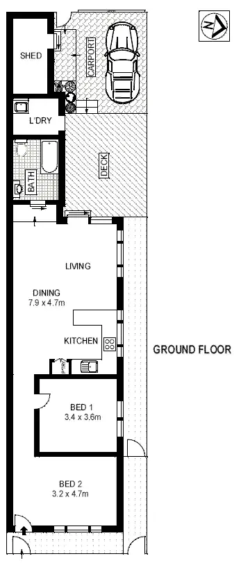 Floorplan of Homely house listing, 61 Alexander Street, Alexandria NSW 2015