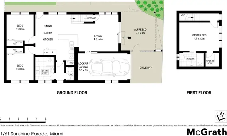 Floorplan of Homely house listing, 1/61 Sunshine Parade, Miami QLD 4220
