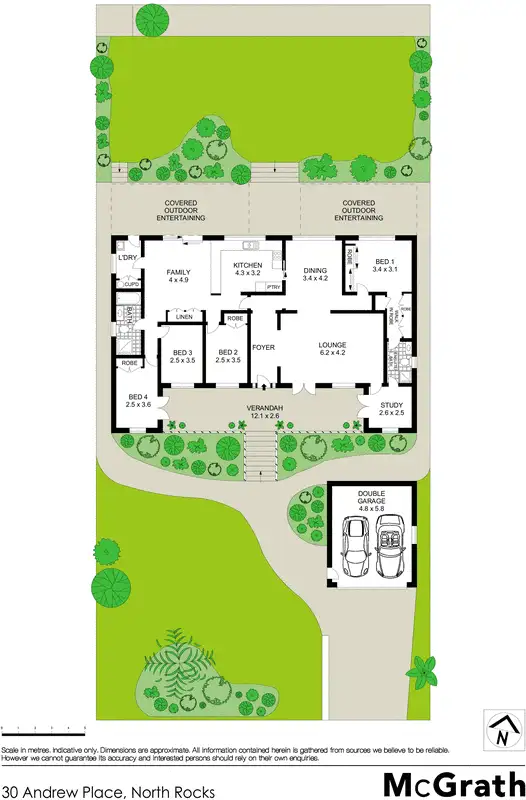 Floorplan of Homely house listing, 30 Andrew Place, North Rocks NSW 2151