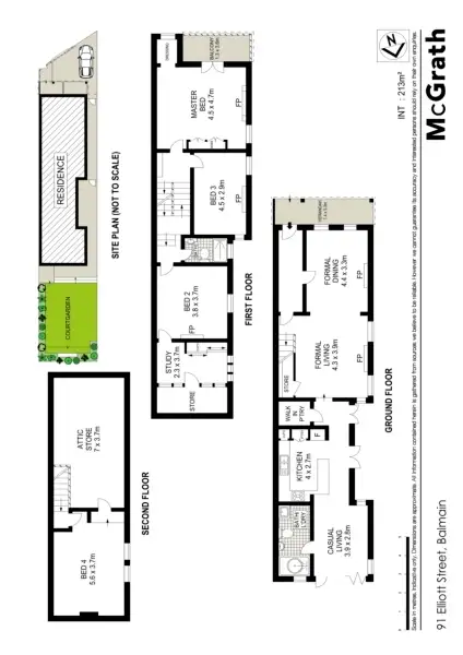 Floorplan of Homely house listing, 91 Elliott Street, Balmain NSW 2041