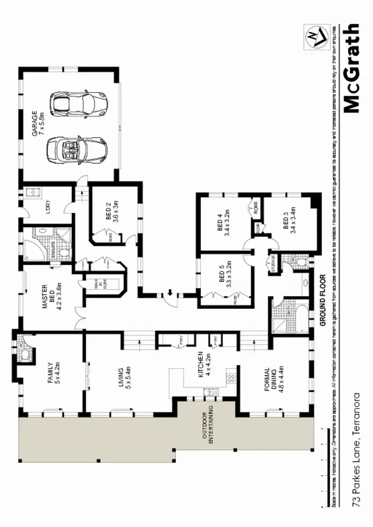 Floorplan of Homely house listing, 73 Parkes Lane, Terranora NSW 2486