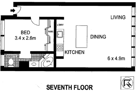 Floorplan of Homely apartment listing, 78/20 Illawong Avenue, Tamarama NSW 2026