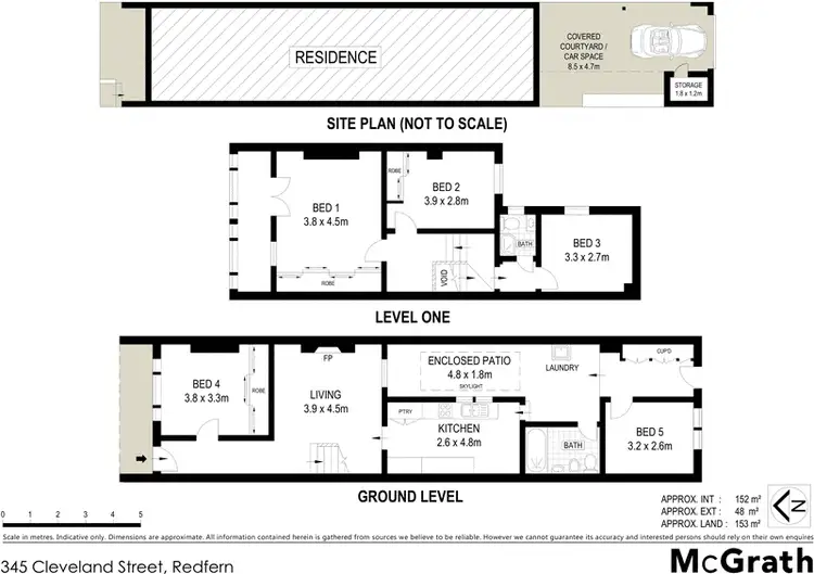 Floorplan of Homely house listing, 345 Cleveland Street, Redfern NSW 2016